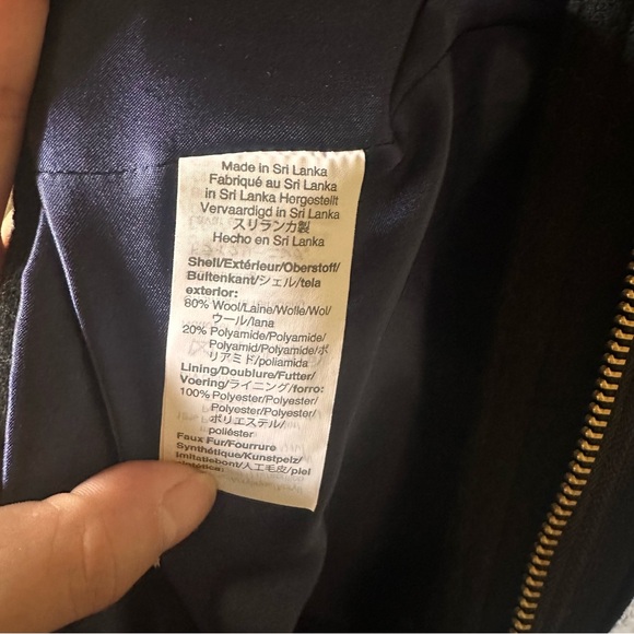 NWOT Sz 2 j. Crew black chateau parka - Picture 4 of 4